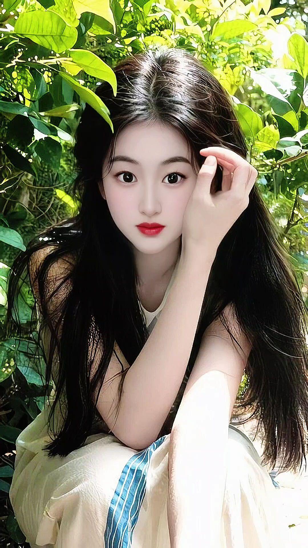 自然温柔风 森系少女 清新户外写真 清纯甜美 元气少女