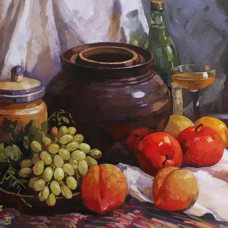 学习水粉画，欣赏大师作品Ⅰ宫六朝·绘
 