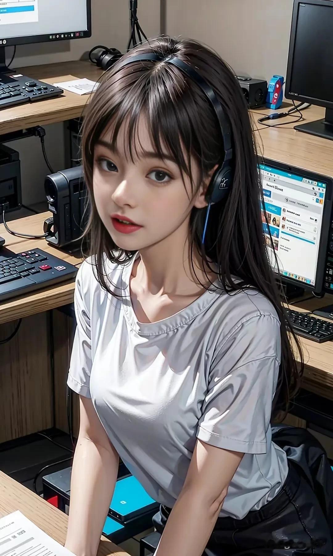 今天下班路上，无意间听到两个非常年轻的美女聊天，其中一个更美的美女说：“我赚美国