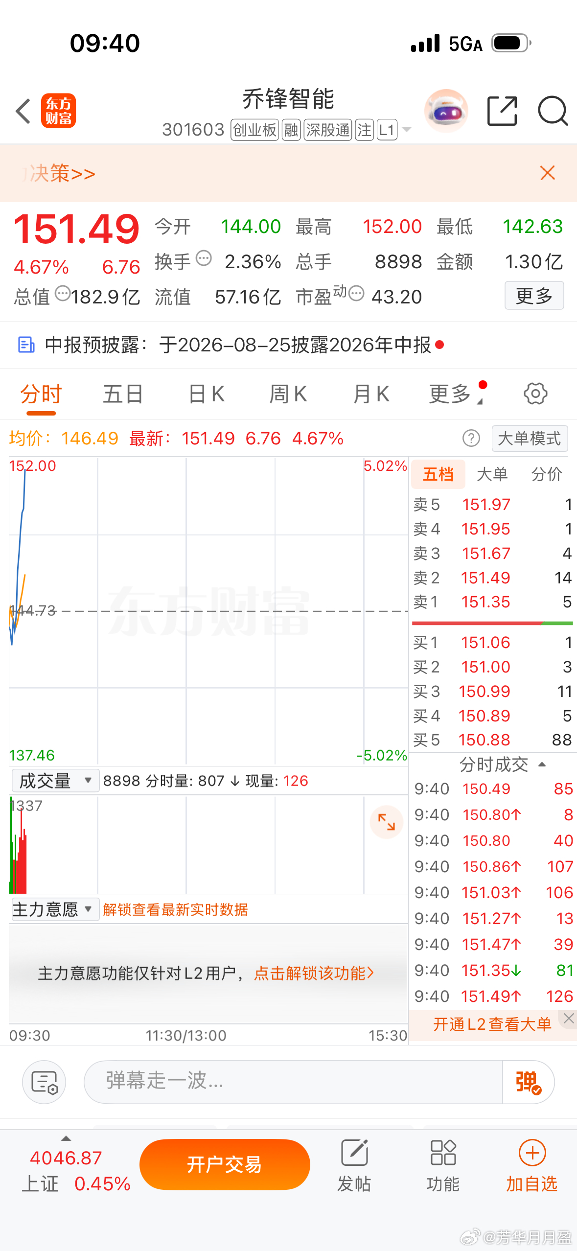 $乔锋智能 sz301603$ 坐稳扶好