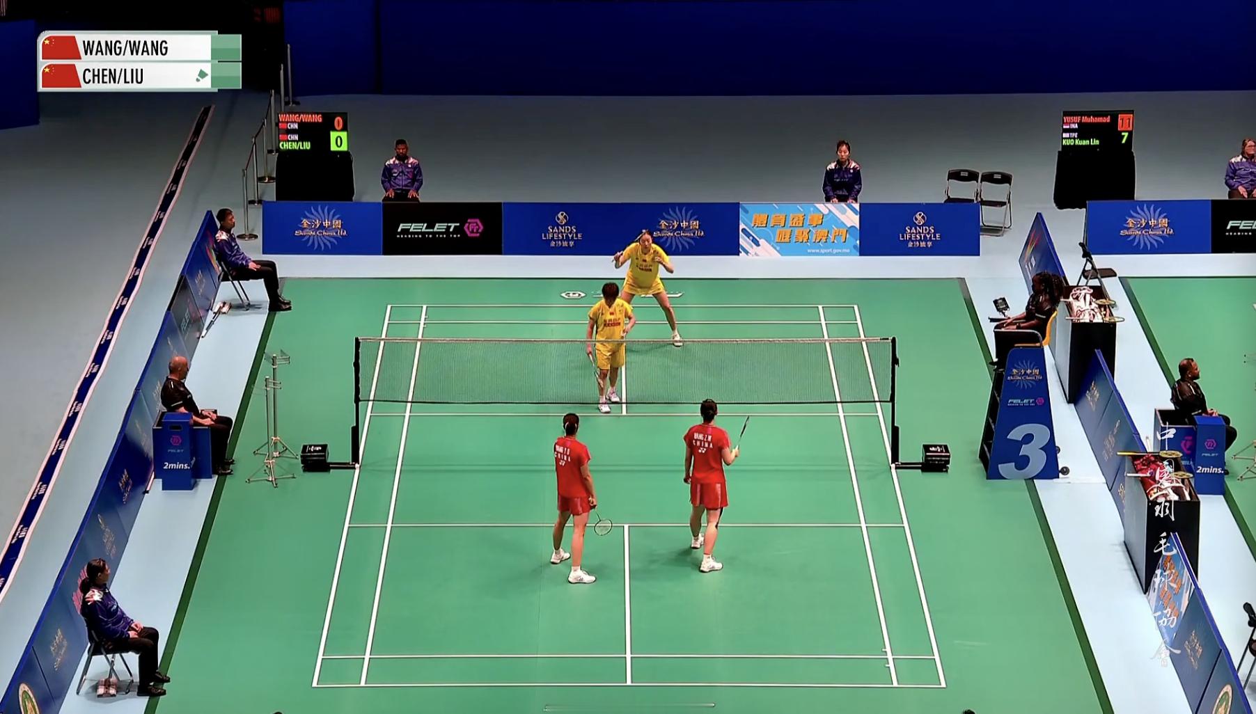 王漪朵/王子萌🇨🇳 vs 🇨🇳陈樊淑湉/刘嘉悦，比赛马上开始！2026年