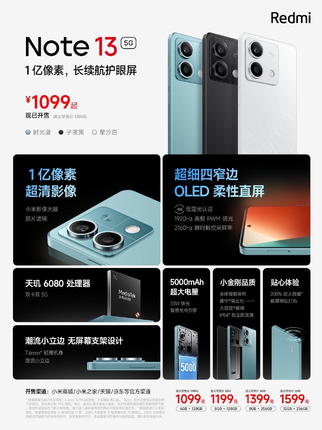 红米note13系列一台比一台香！

红米note13系列三台机器给我的震撼程度