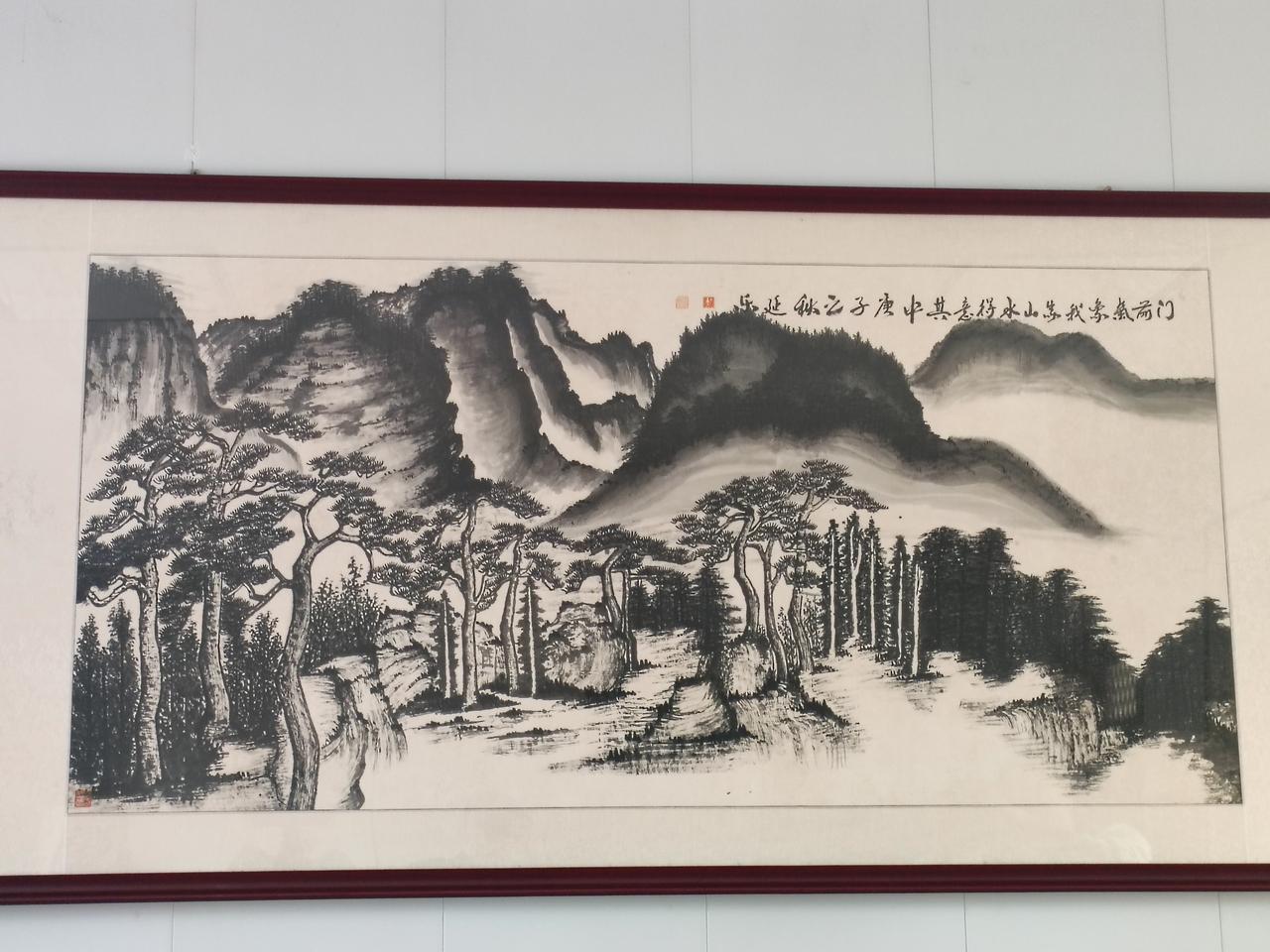 眼前这幅画，出自莱芜知名企业家、原莱芜汶河化工创始人吴延乐老人之手。
 
吴老生