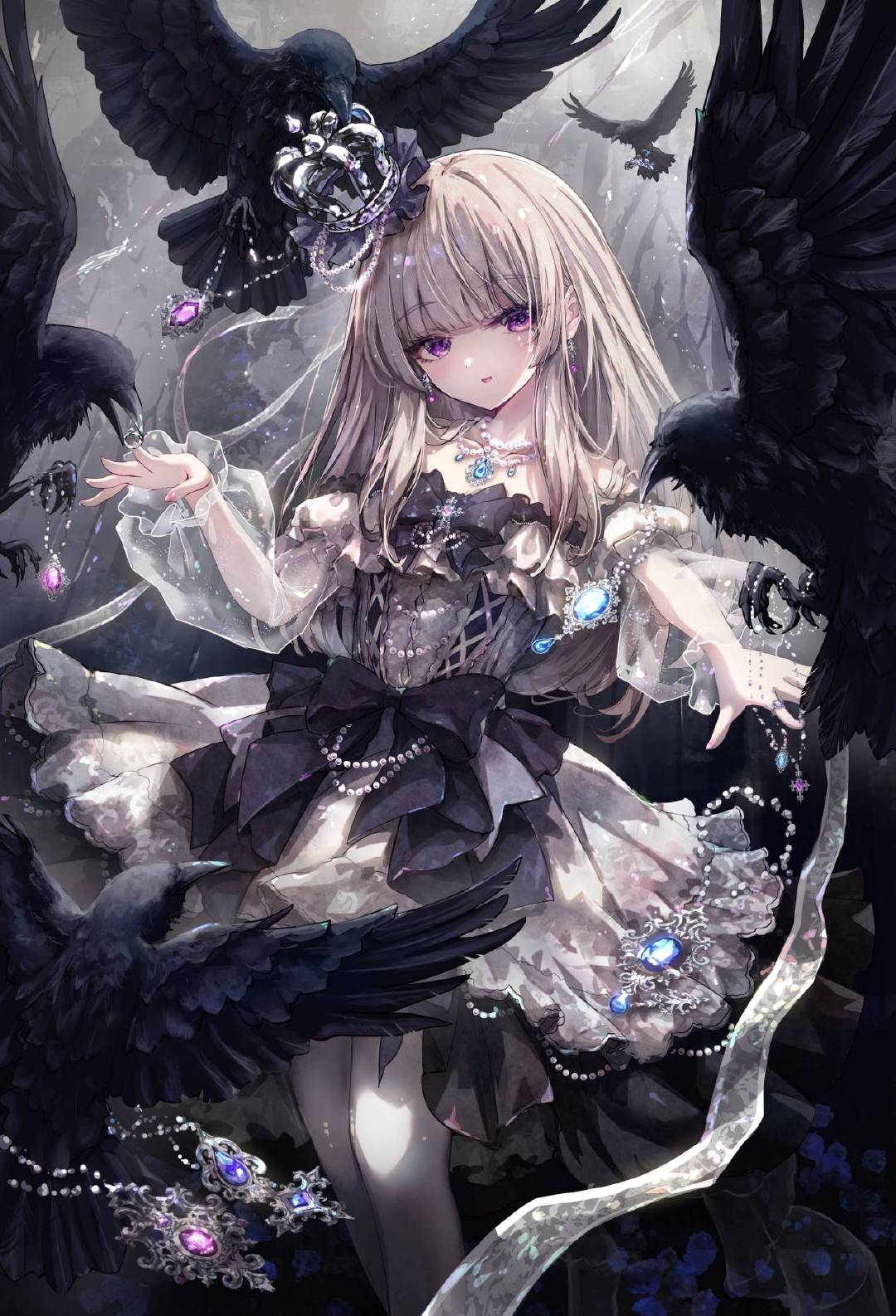 カラス達のプレゼント | 画师: MISSILE228，网页链接