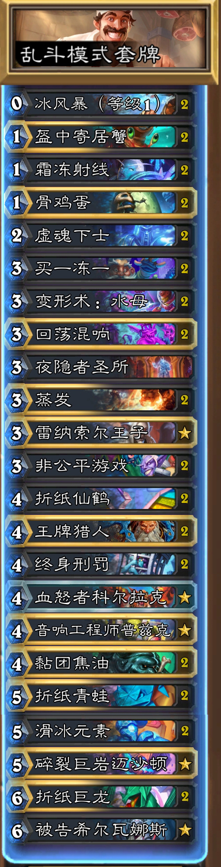 炉石传说炉石传说[超话] 本周乱斗虚空奇点，需要组牌，狂野牌池。每回合结束时消灭
