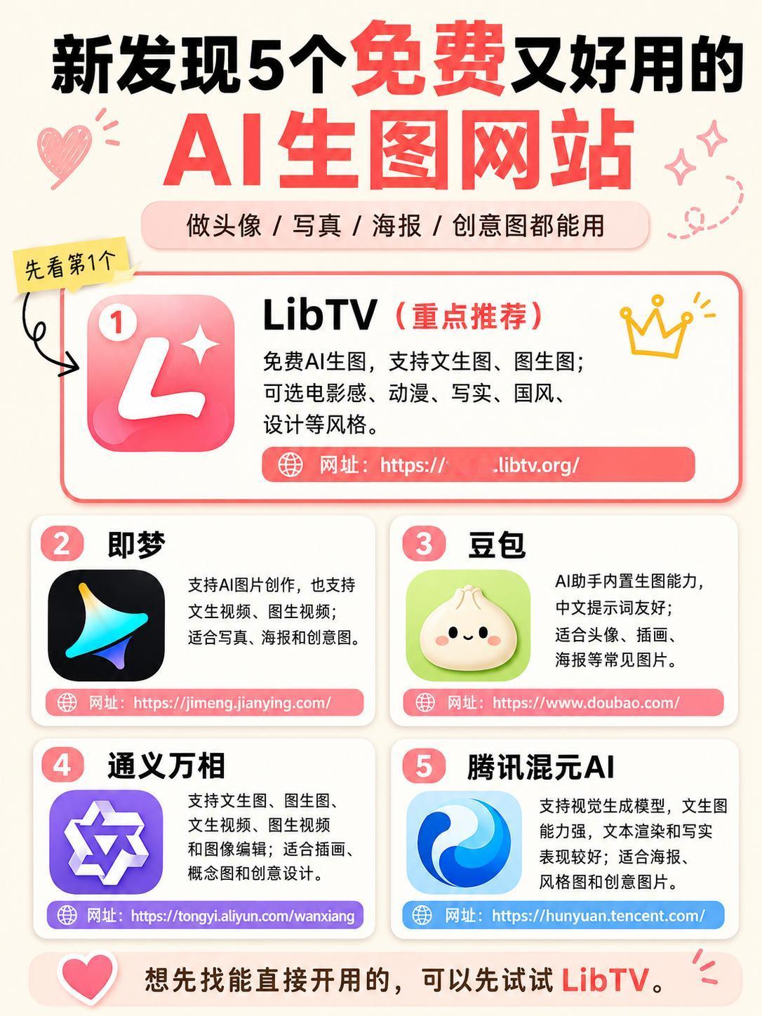 新发现五个免费又好用的AI生图网站
最近又挖到几个可以直接在线用的AI生图网站，
