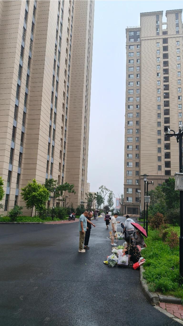 小区亦是一道独特风景，小园里的菜挺受欢迎，虽然价格不菲，却仍有不少人愿意掏腰包购