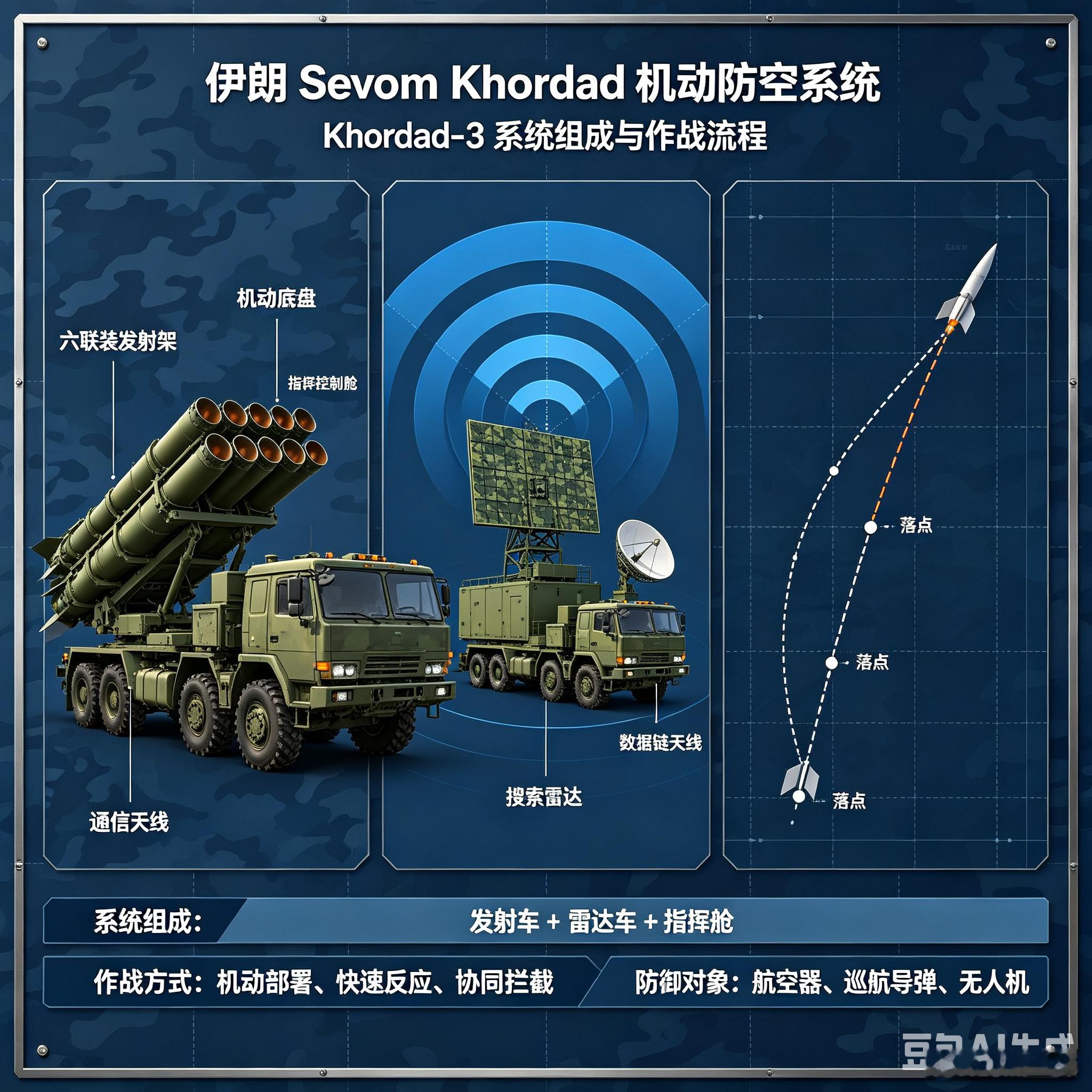 军事ai新视野 伊朗 Sevom Khordad（第三代霍尔达德 / Khord