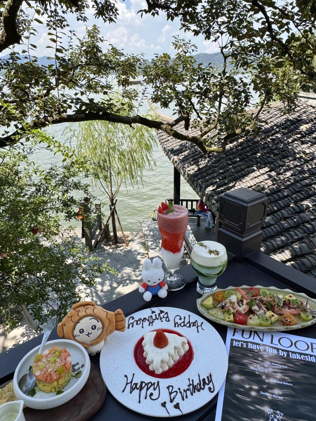 杭州西湖边的漂亮露台brunch！