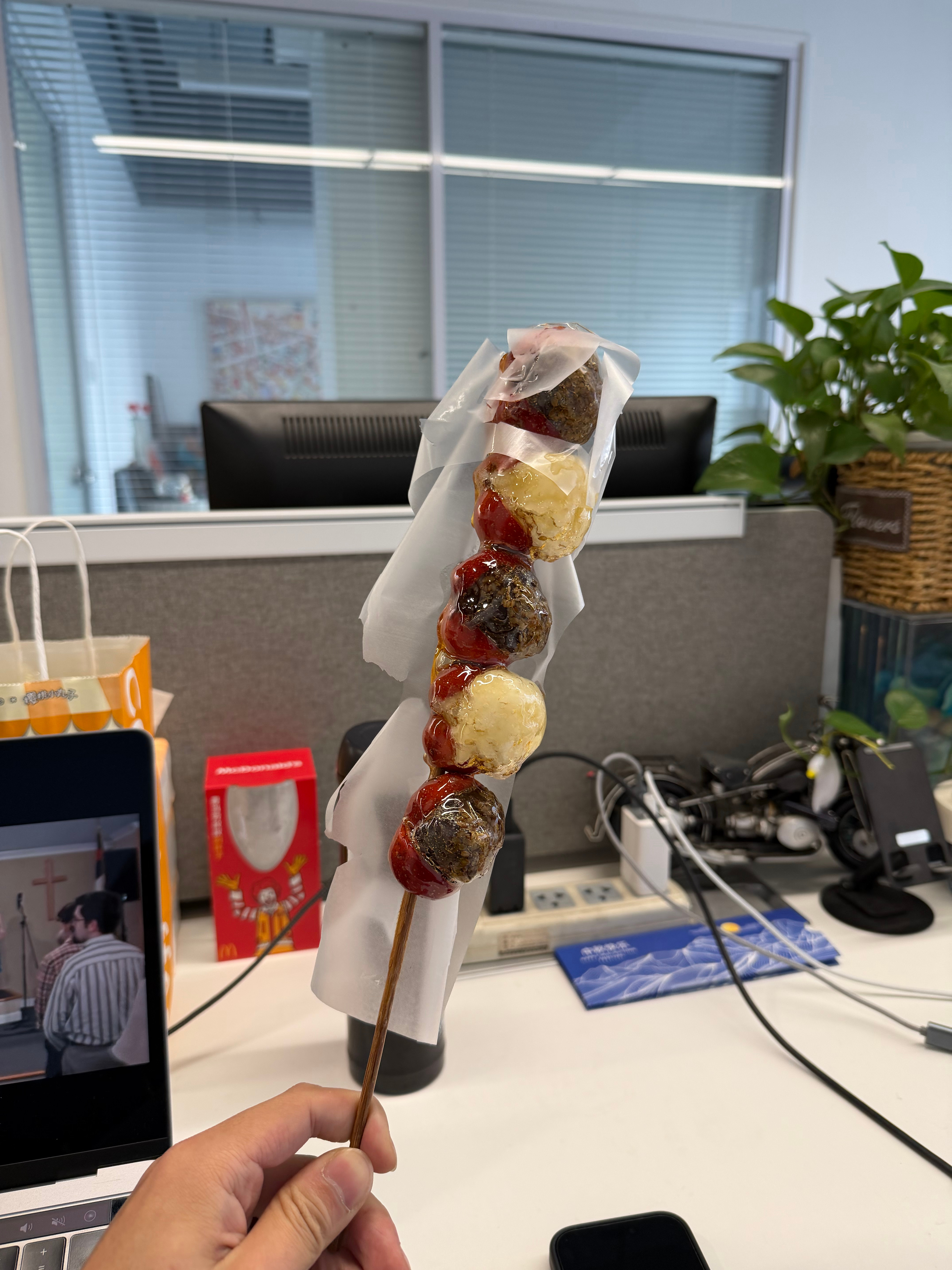 公司楼下的网红糖葫芦 