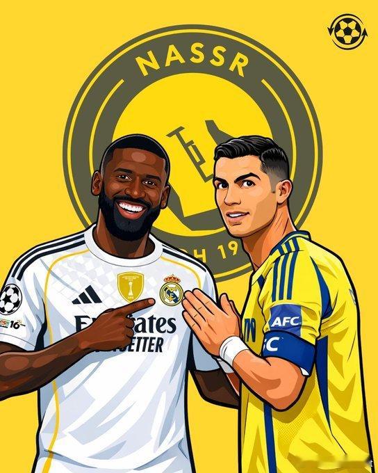 C罗 据 FichajesC 罗建议利雅得胜利董事会签下安东尼奥·吕迪格。C 罗