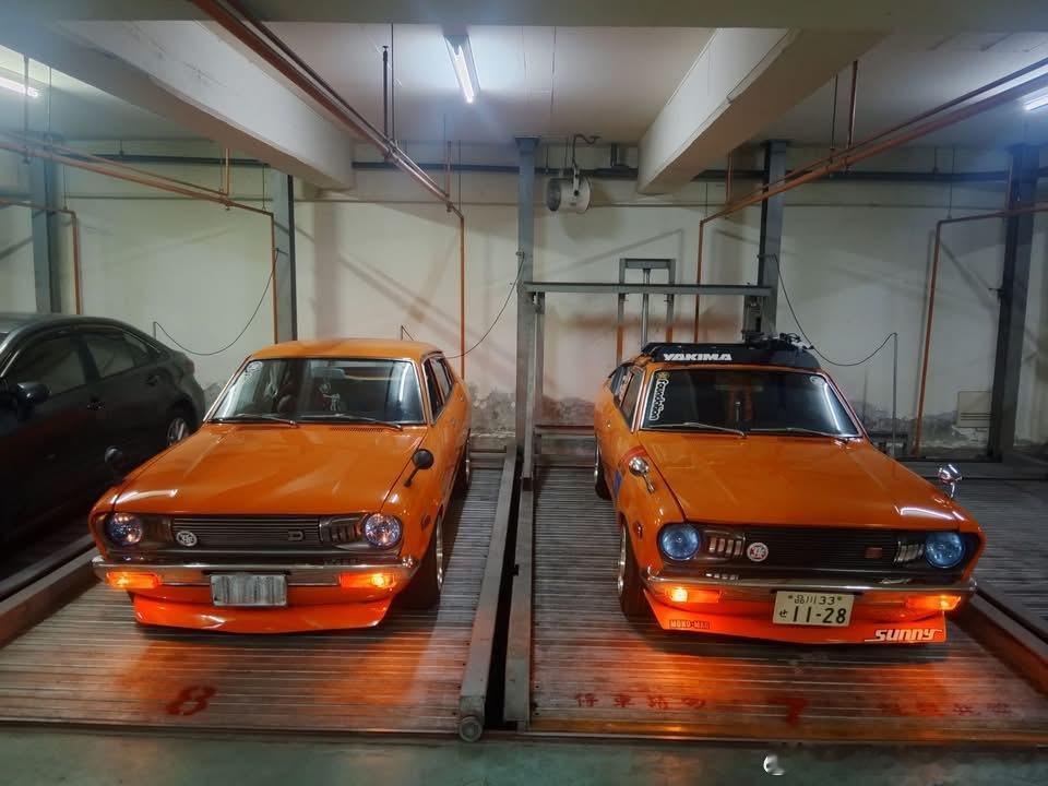 台湾老车  🇯🇵1974年DATSUN KB210 ＆1977年裕隆速利30