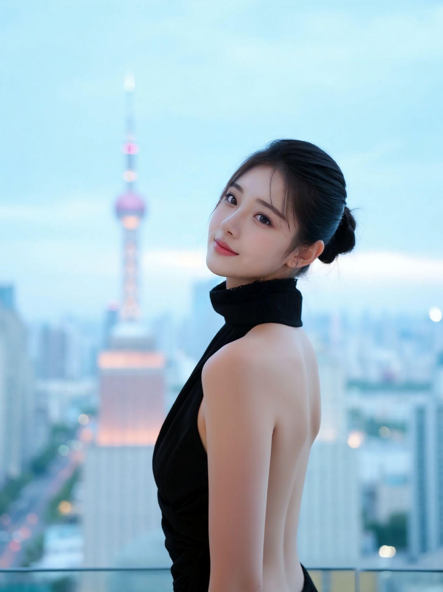 AI东京背影写真