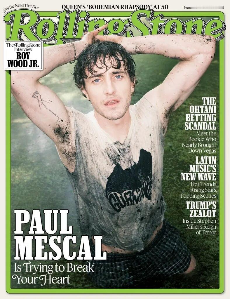 爱尔兰男星 Paul Mescal（保罗·梅斯卡尔）最新登上《滚石》（Rolli