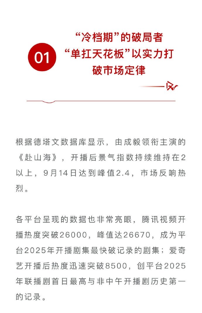 德塔文评成毅成毅冷档期破局者 德塔文认可成毅冷档期破局实力！《赴山海》里他“一人
