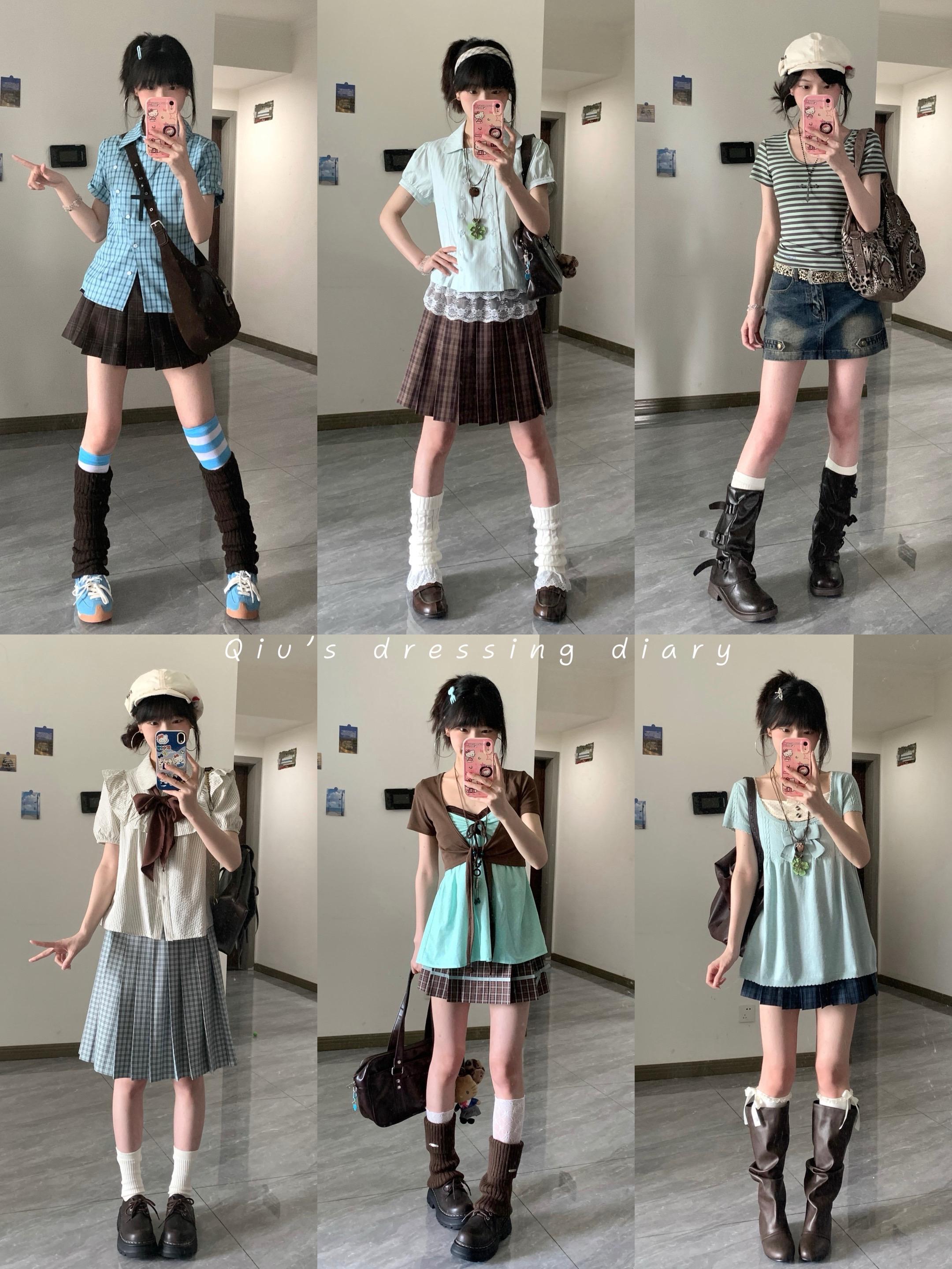 古早感薄巧女孩的一周ootd ♡。.