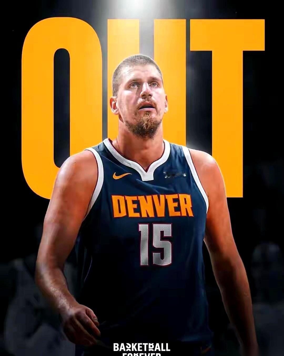 一睁眼，天塌了。
约基奇，膝盖过度伸展，要歇至少一个月。
不幸中的万幸是韧带没事