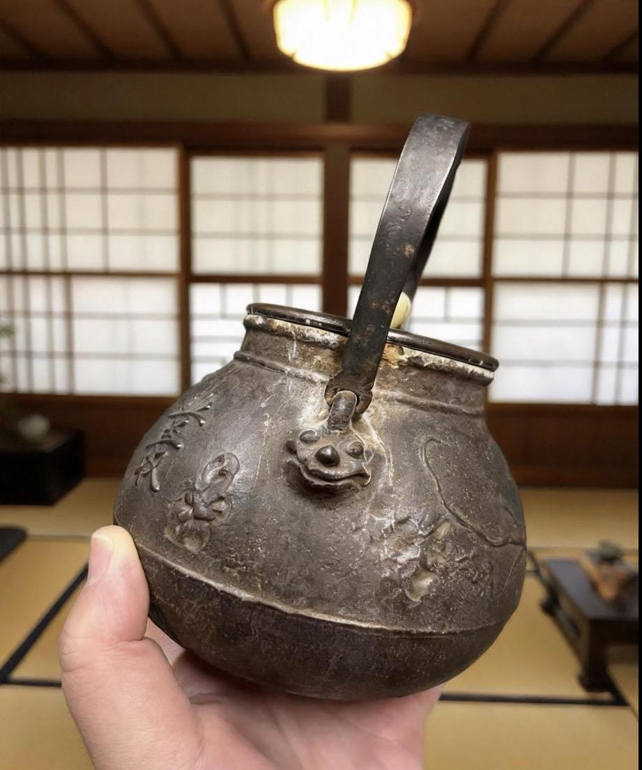 做个鬼脸😜铁壶 柴烧壶 中艺考 喷泉