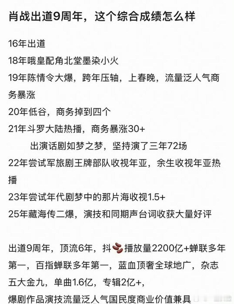 出道9年 顶流6年多少人的一辈子肖战出道9周年 ​​​