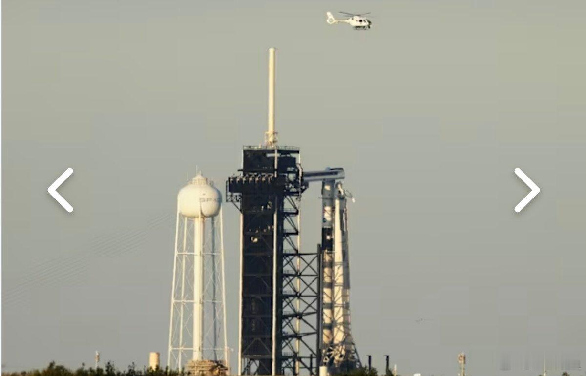 接美国流浪宇航员的发射取消了猎鹰火箭原定于晚上从 NASA 肯尼迪航天中心发射，