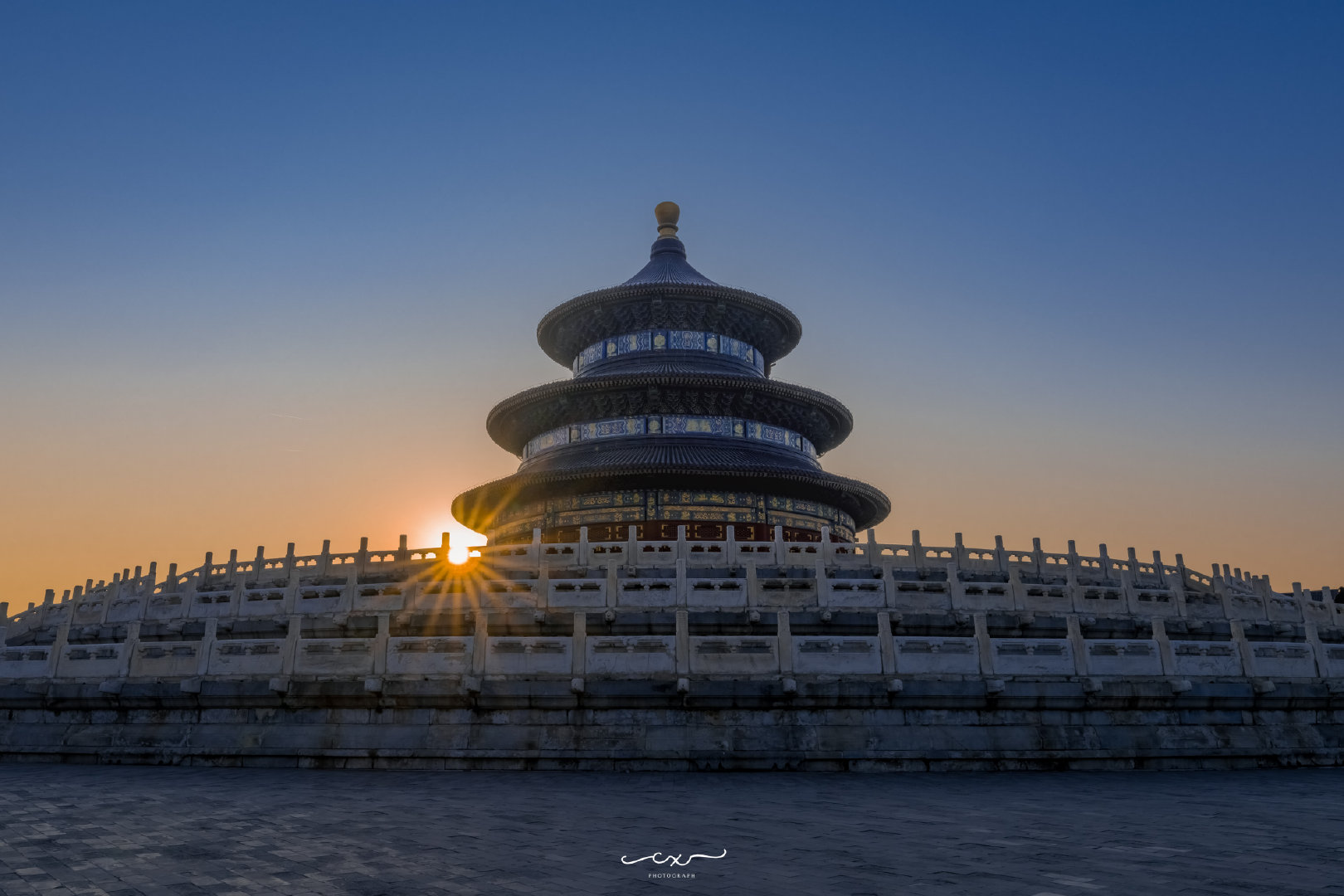 光影，北京天坛。摄影​​​