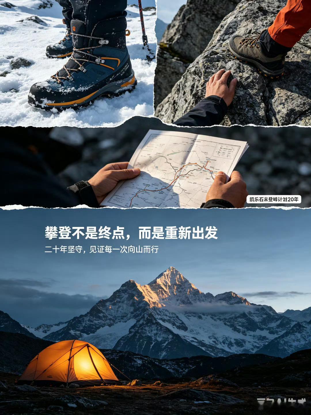 每个人心中都有一座未登峰山在旷野，也在心底，步履不停，就不算辜负热爱。 