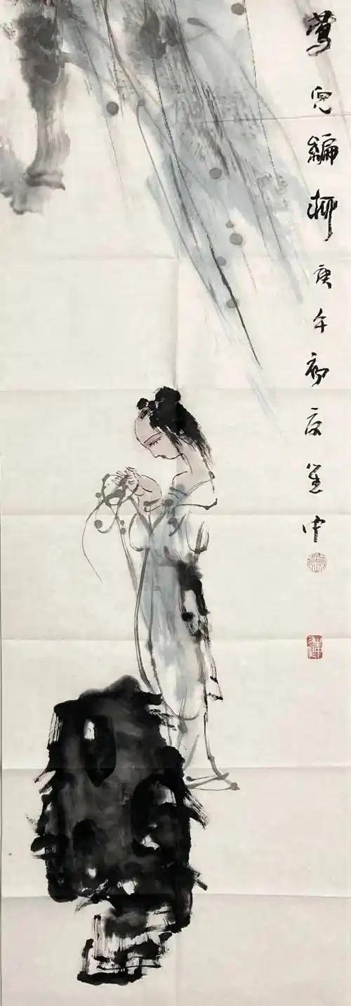 上联：心灵手巧常织柳
下联：[比心]

网络图片/诚谢侵删