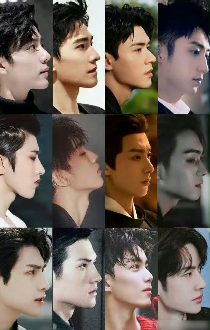 男明星侧脸对比，谁的侧脸最优越 ​​​？ ​​​#邓为 我不信了# ​​​