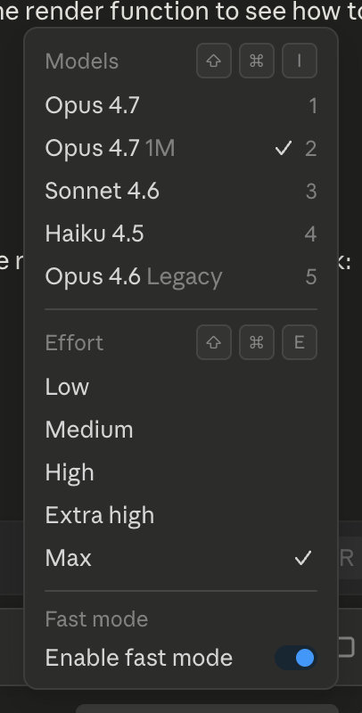 Opus 4.7 这个 fast mode 我怎么也没感觉快了多少？？？ 