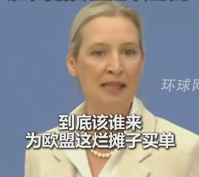 [呲牙]德国选择党领袖魏德尔公开发声：德国实际上已经破产了，法国也快玩完了，谁来