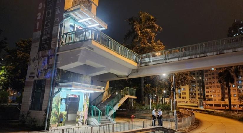今日（5日）凌晨发生天桥上吊死亡事件。香港警方于凌晨零时21分接获途人报案，指一