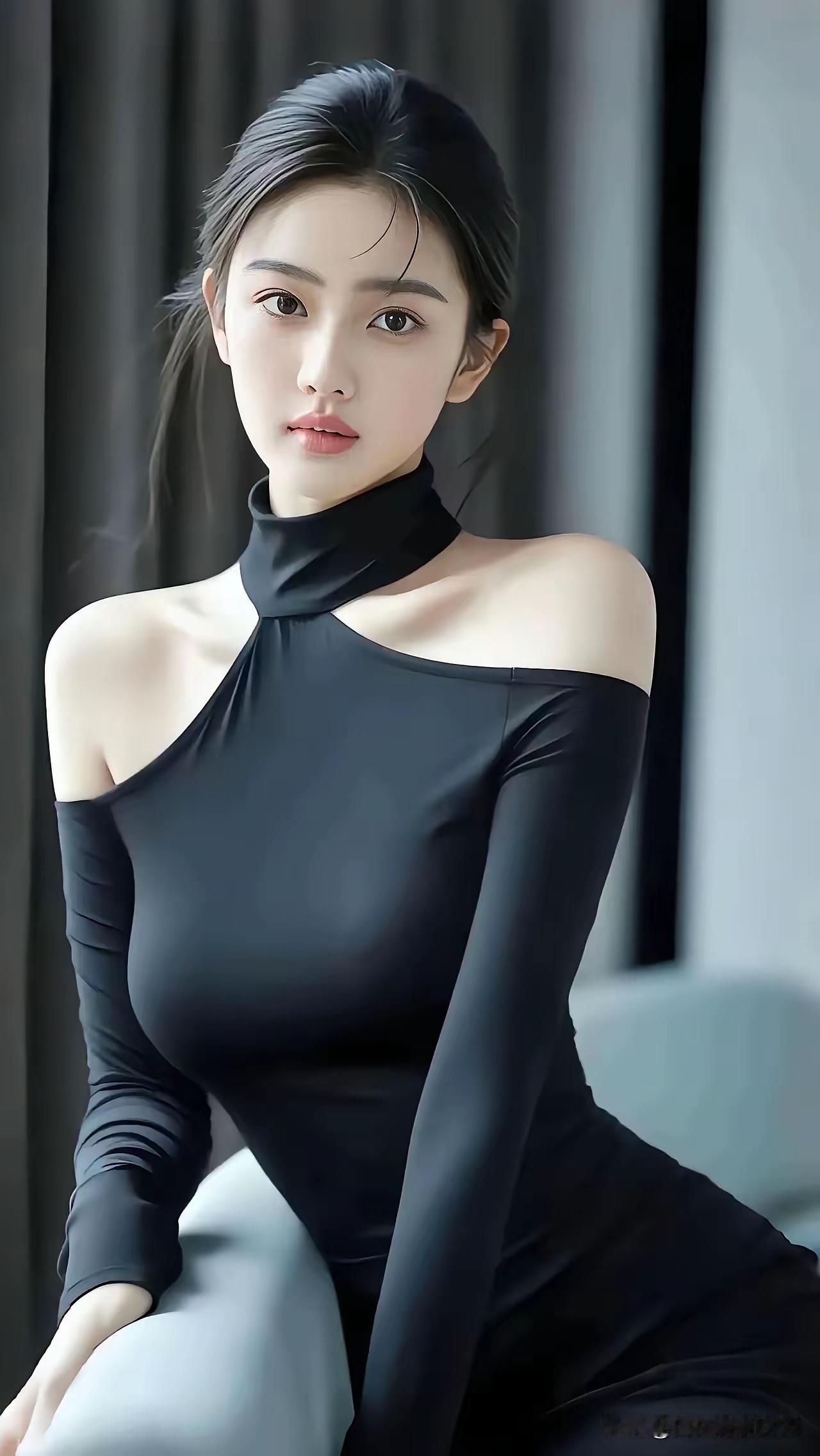 优雅黑裙，气质女神，尽显时尚魅力！💃🏻✨