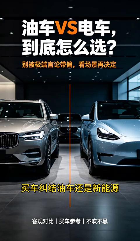 买车纠结油车还是新能源，别被网上极端言论带偏。今天我从用车场景、成本、保值率一次