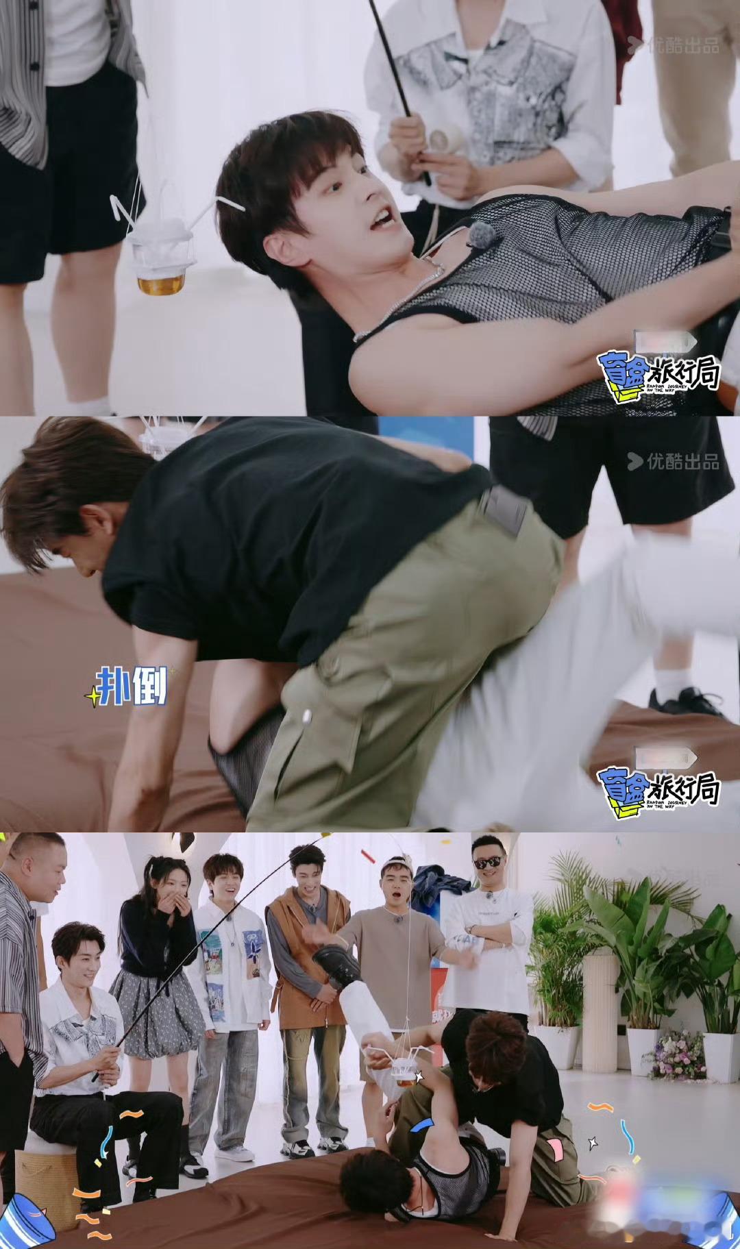 #何与被夏之光扑倒脸红了#明明是正常的互动，为什么夏之光的表现就这么撩人呢？隔着