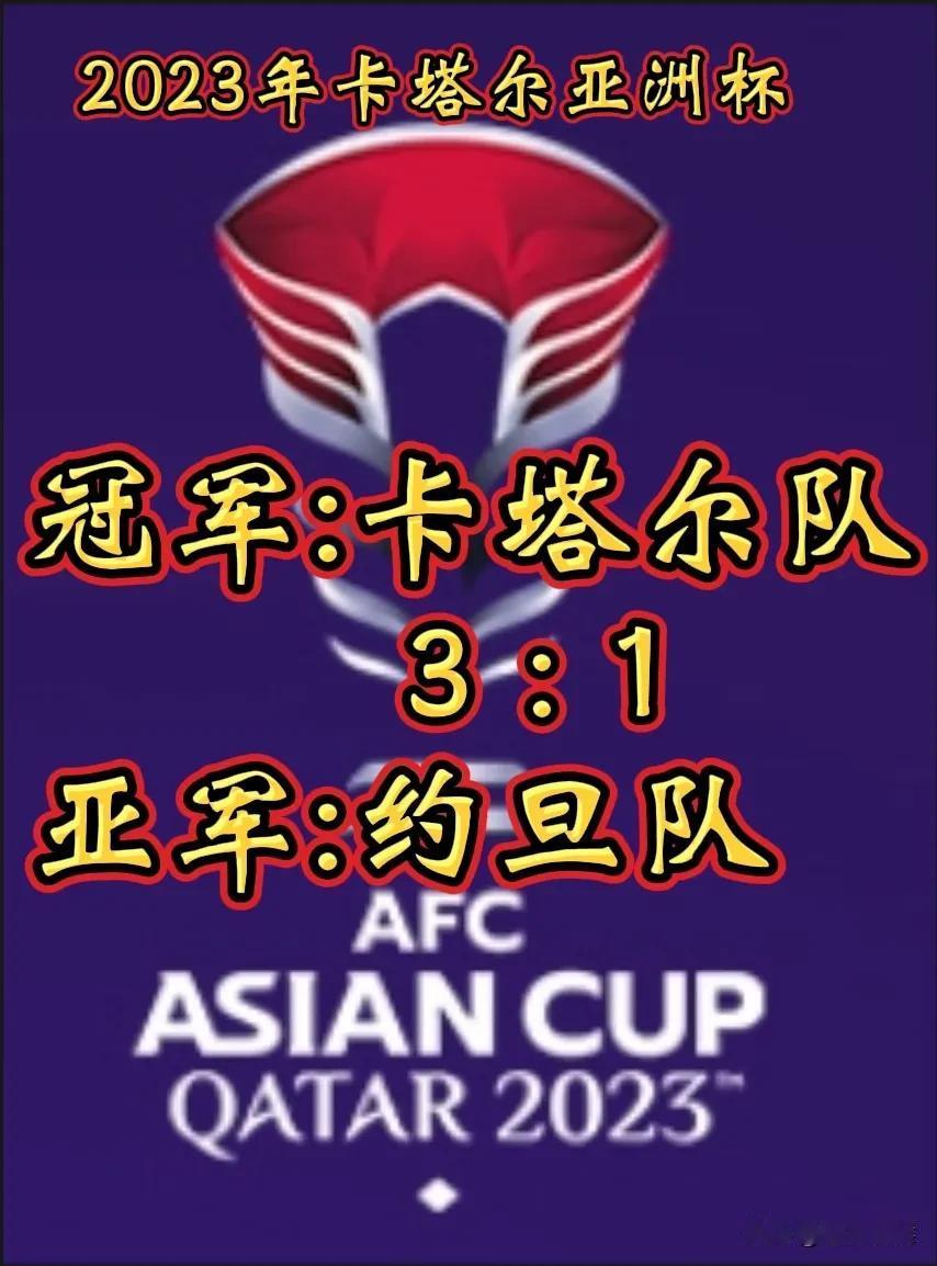 3：1，卡塔尔队成功夺得2023年卡塔尔亚洲杯冠军！
       北京时间2月