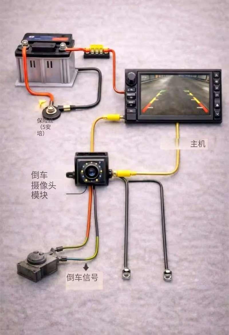 这份接线基础原理图简单易懂，照着接线不用瞎发愁。现在赶紧收藏，等你去车库装车时就