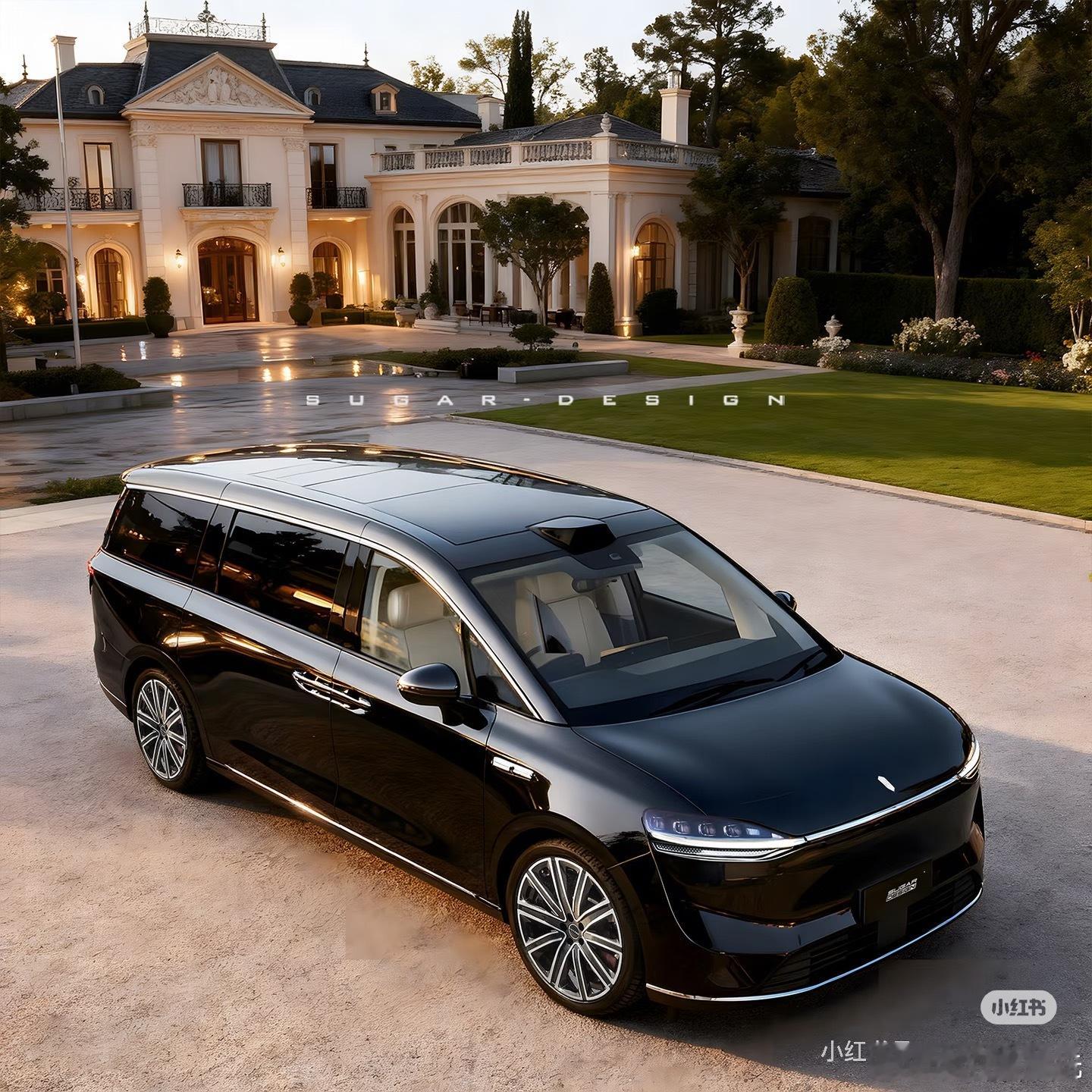 鸿蒙智行首款MPV智界V9实车曝光这颜值你们打几分？作为鸿蒙智行首款MPV，智界