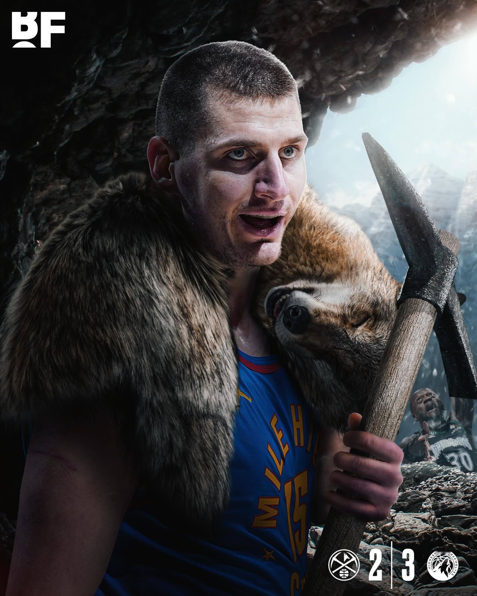 2-3！！首轮G5！掘金主场125-113战胜森林狼！约基奇三双，掘金轻取森林狼