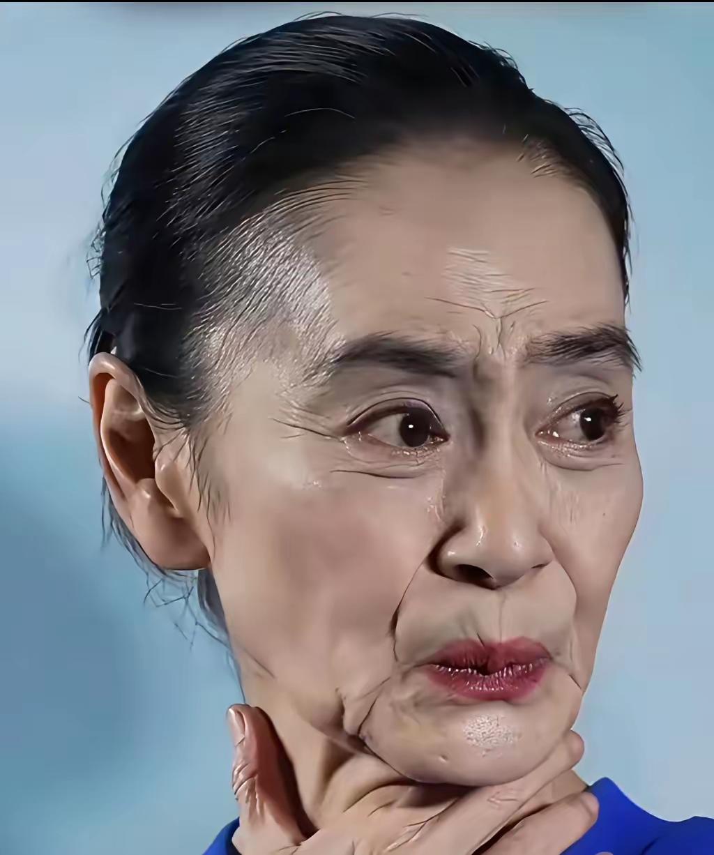女神也老了，
当年她是多少帅哥心中的女神，也是多少观众心中的偶像，岁月催人老，容