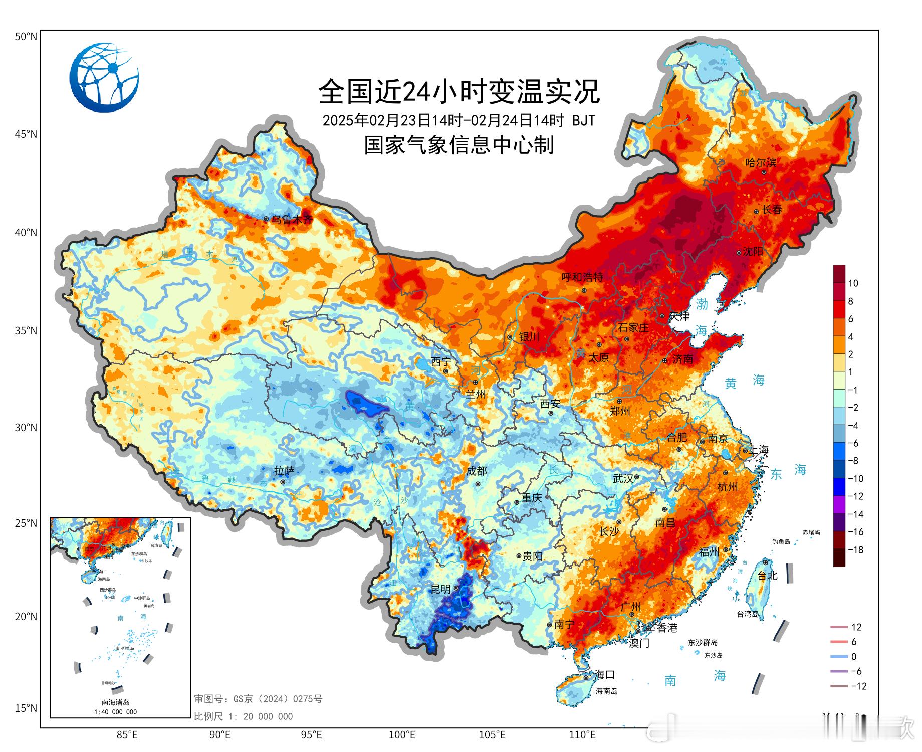 一大波回暖正在接近  今天白天，我国多地已经开启升温模式，其中内蒙古中东部升温显