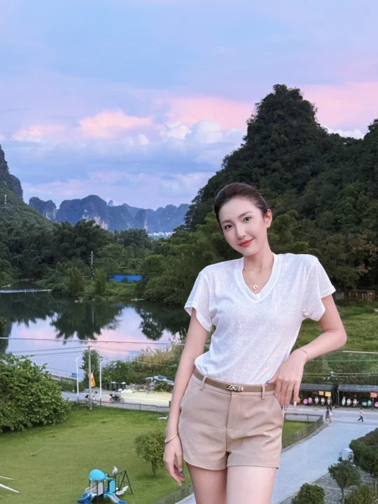好美，我是说晚霞