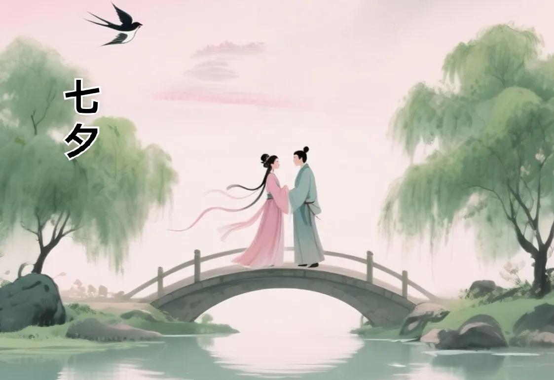 七律·七夕

—情无奈古今同，多少凡身困此中。
梁祝翩翩惊地老，罗朱烈烈撼时空。