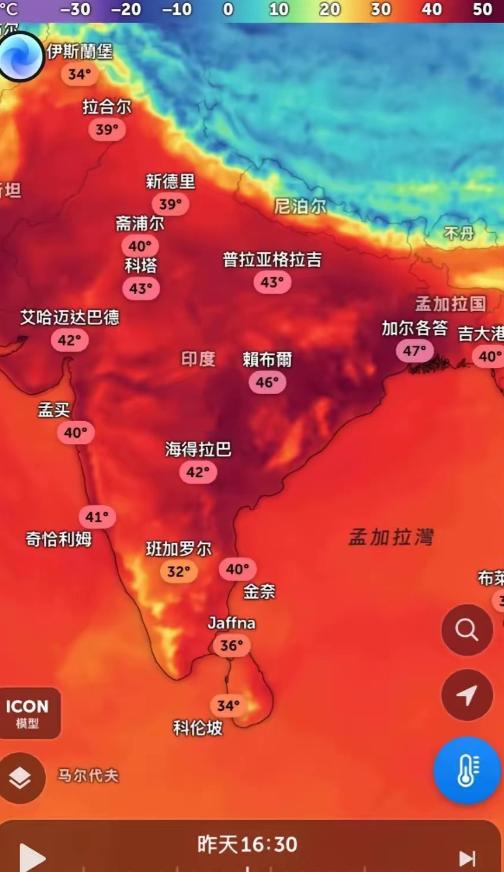 47℃！印度直接热成了巨大熔炉，再次印证：喜马拉雅山脉的伟大，从来不止是高度。