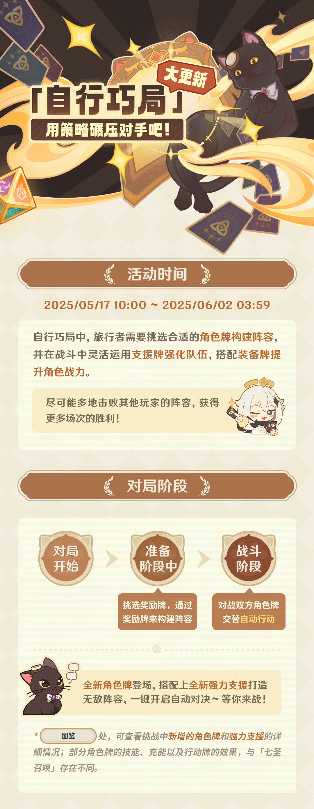 原神[超话] 猫尾酒馆「自行巧局」迎来更新～原神5.5版本原神5.5原神 ​​​