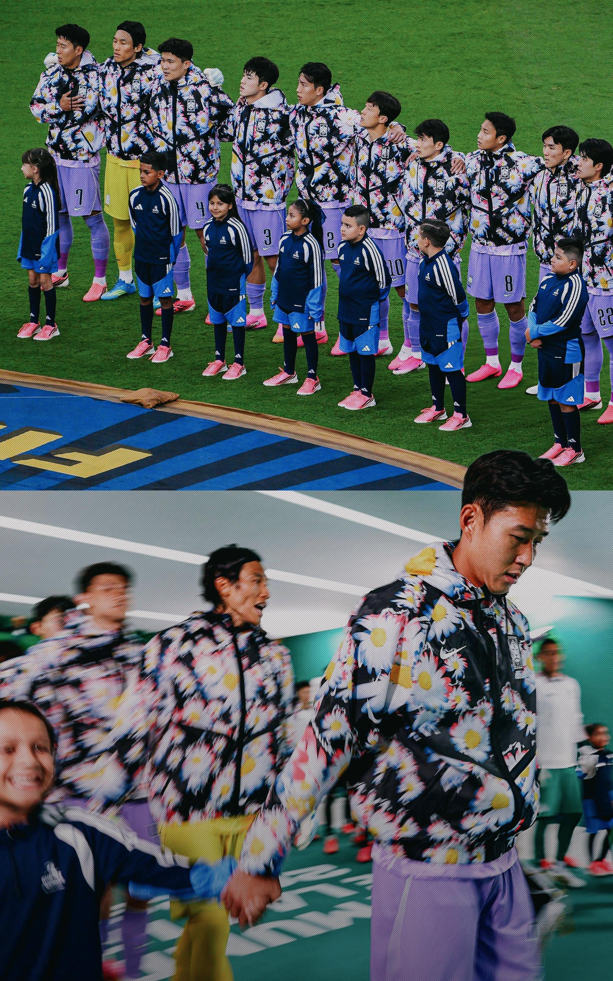 韩国队的出场服。🇰🇷墨西哥vs韩国世界杯围观世界杯