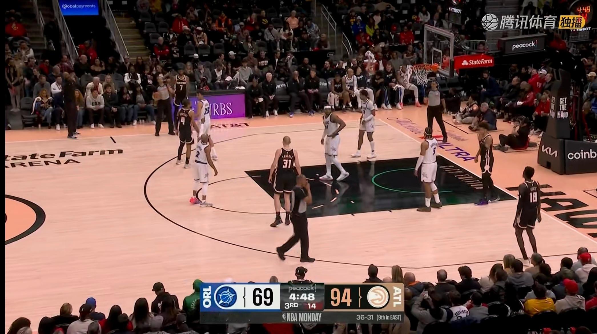 打成垃圾时间了老鹰vs魔术