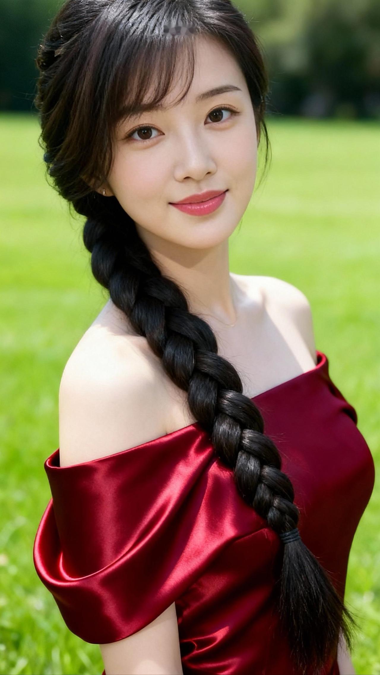 梨涡浅浅，美人如画