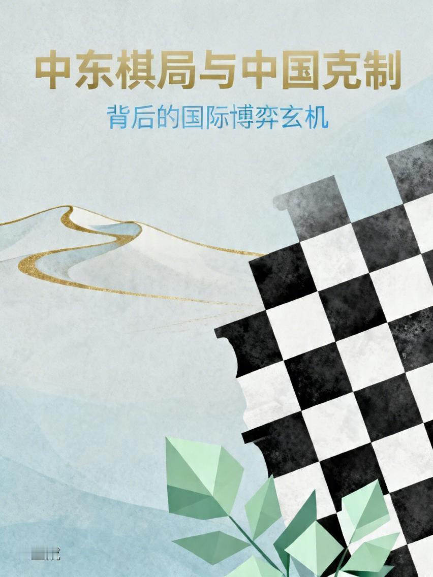 中东棋局风云突变，中国这份“克制”背后藏着怎样的战略玄机？

新加坡《联合早报》