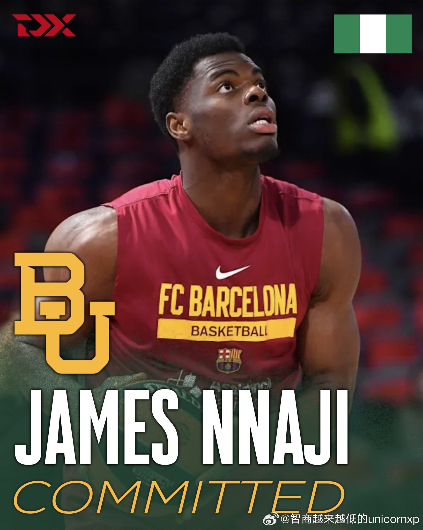 James Nnaji打开了NCAA招募的新赛道，和他类似情况，符合曾被NBA选