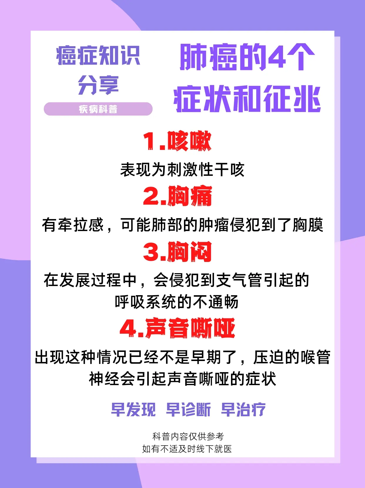 李忠教授  出现症状可能是晚期了，如果想早期发现癌症，最好的手段就是定...